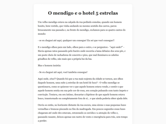 OMendigoeoHotel5Estrelas screenshot