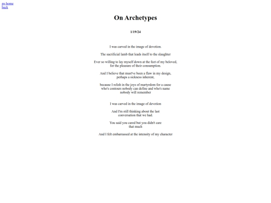 archetypes screenshot