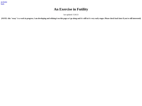 futility screenshot