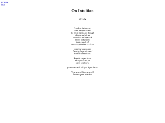 intuition screenshot