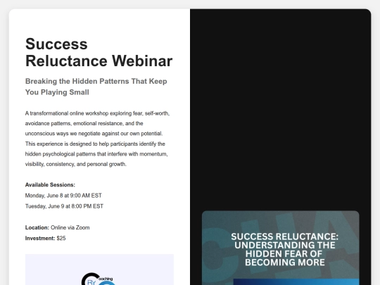 success-reluctance screenshot