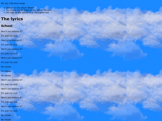 nirvana screenshot
