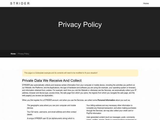 privacy_policy screenshot