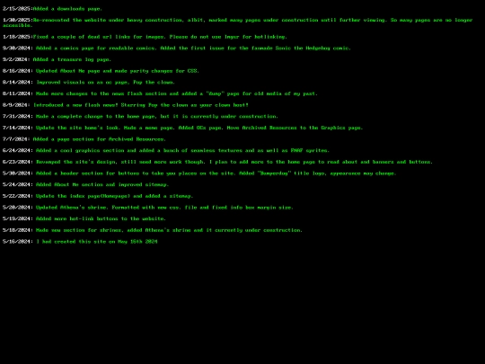 changelog/log1 screenshot