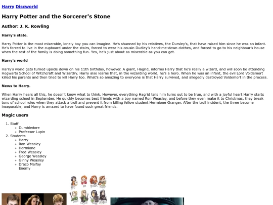 Harry/Index screenshot