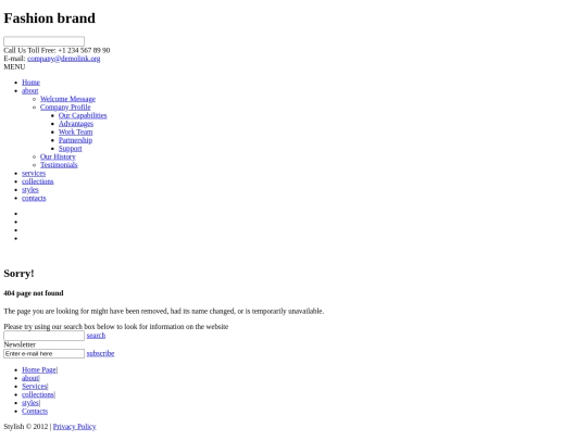 sitio/404 screenshot