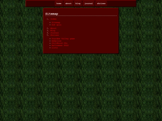sitemap screenshot