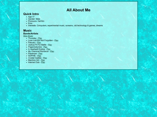 about-me screenshot