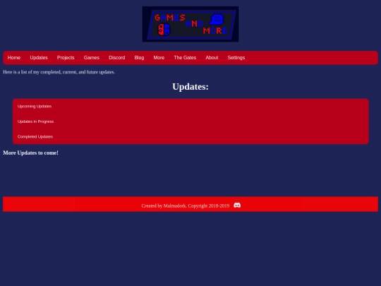 Updates screenshot