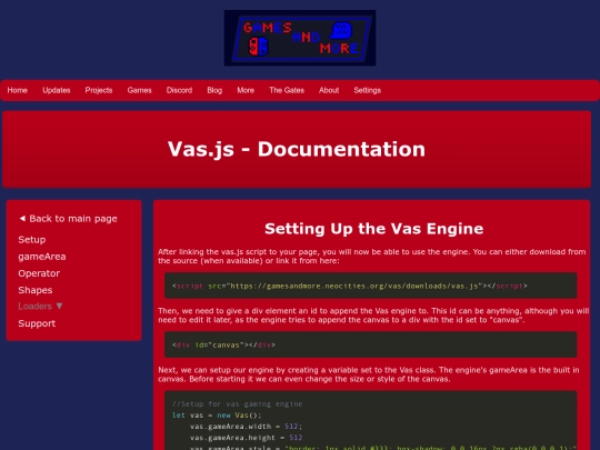 vas/docs screenshot