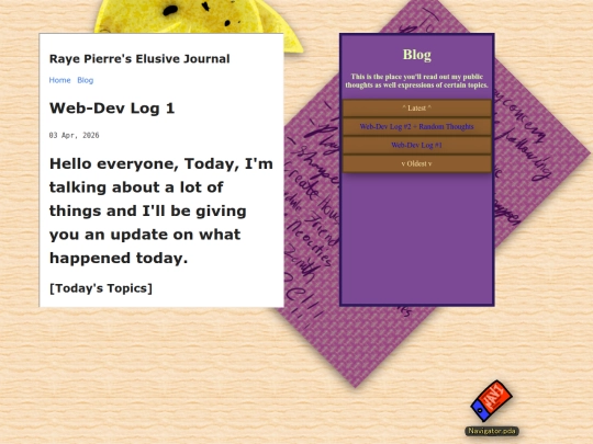 webpages/blog screenshot