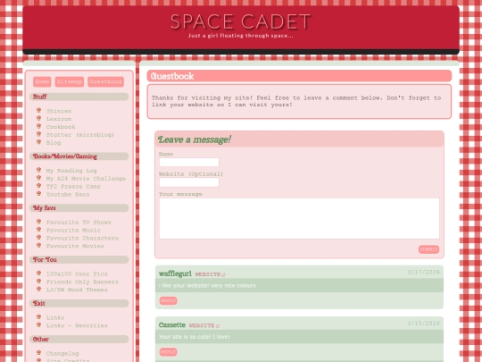 guestbook screenshot