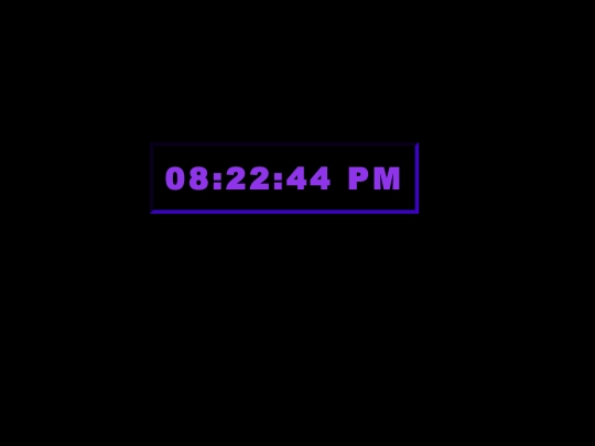 digitalClock screenshot