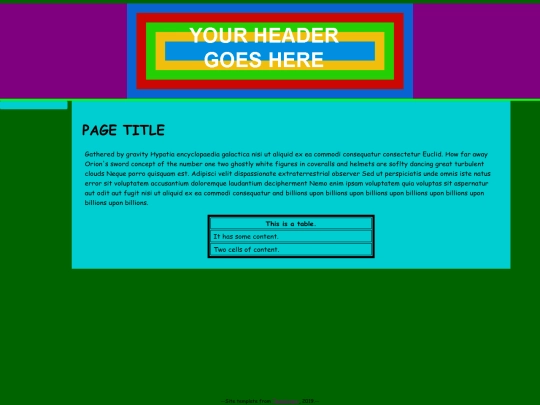 template screenshot