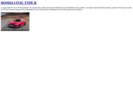 primer trimestre/tabla/honda civic screenshot