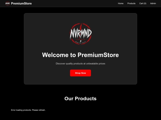 nvrmnd_responsive_website/my-ecom-store/frontend screenshot