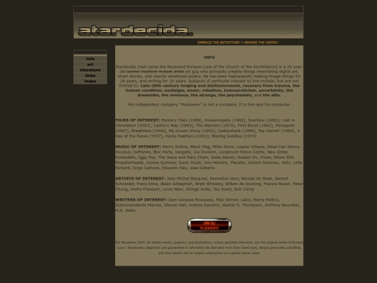 info screenshot