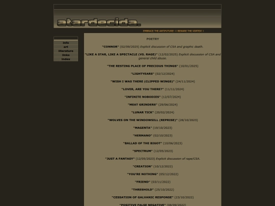 poetry screenshot