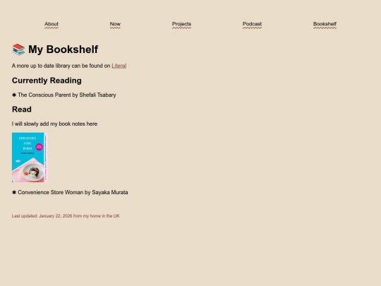 bookshelf screenshot