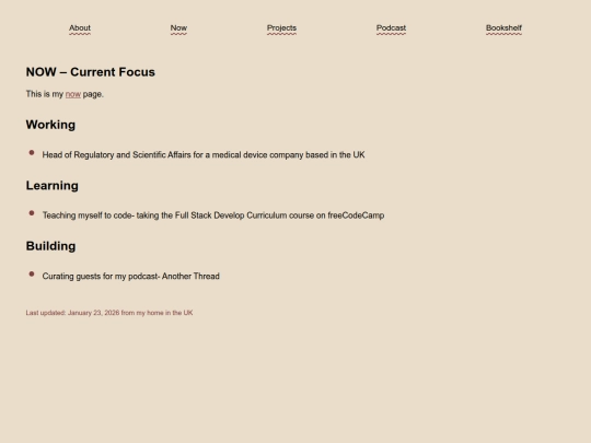 now screenshot