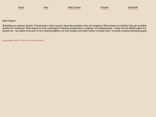 sideprojects screenshot