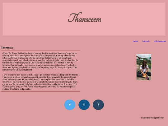 interests screenshot