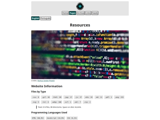 pages/resources screenshot