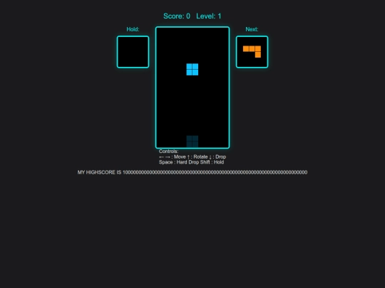 tetris screenshot