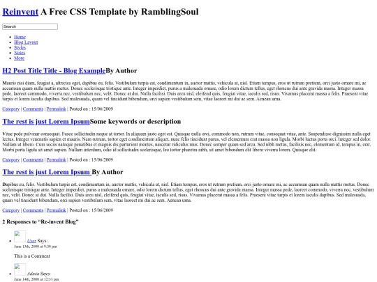 blog screenshot