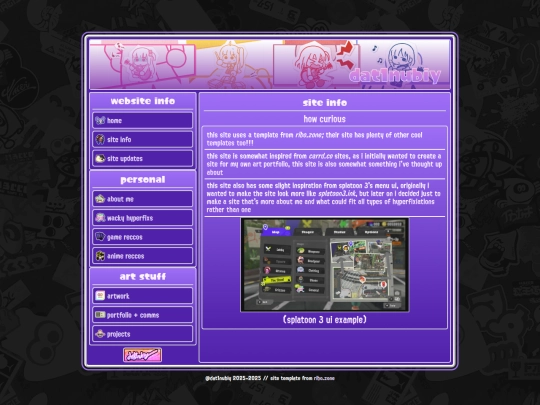 siteinfo screenshot