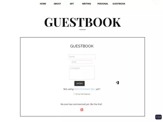 guestbook screenshot