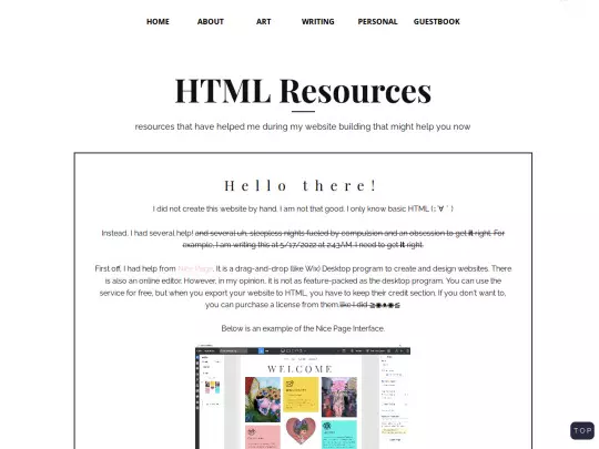 websiteresources screenshot