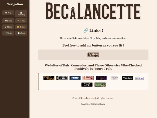 links screenshot