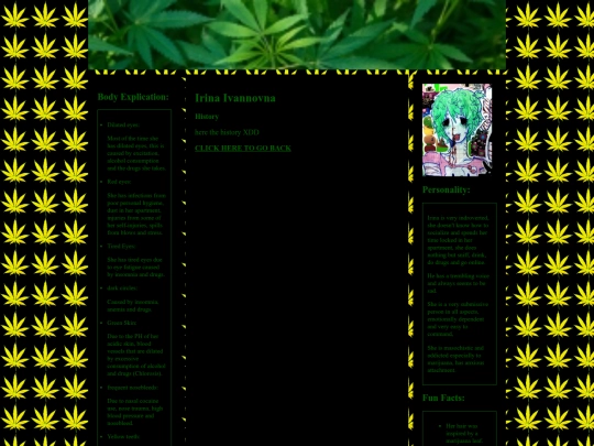 characters website/irina screenshot