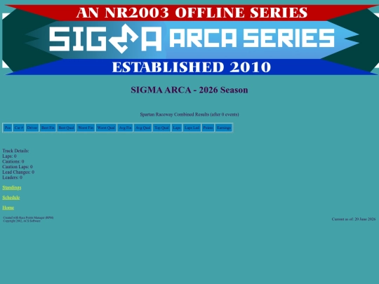 2026 SIGMA ARCA/track_spartan screenshot