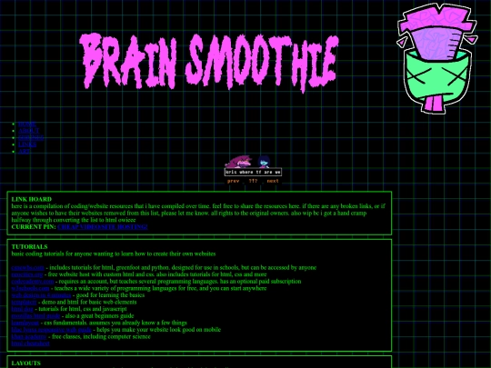 links screenshot