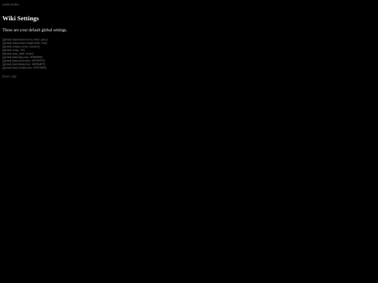 AnimalCharge/WikiSettings screenshot