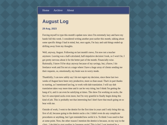 posts/2023-08-29-August-Log screenshot