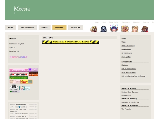 writing screenshot