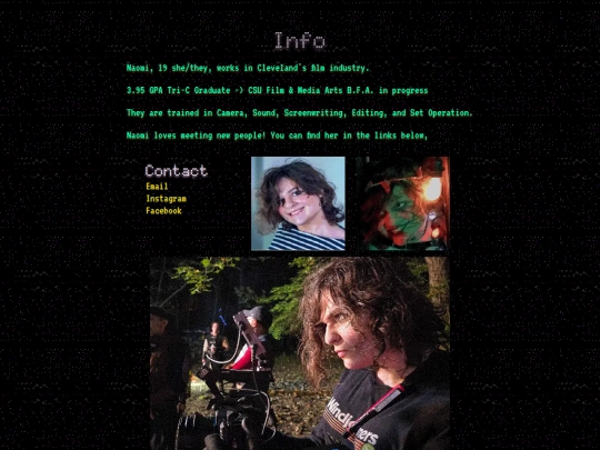 info screenshot