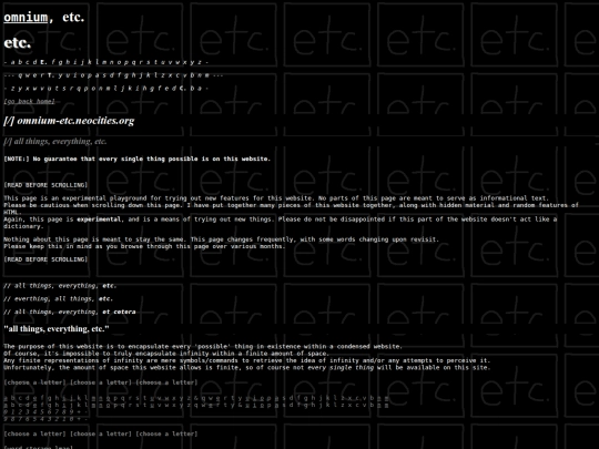 experimental screenshot