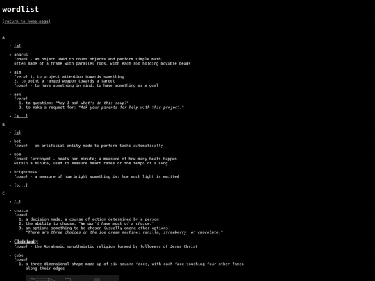 wordlist screenshot