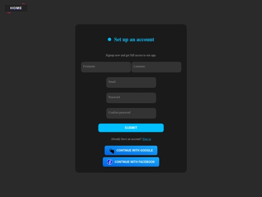 signin screenshot