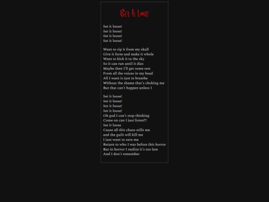 Wrath/Set It Loose screenshot