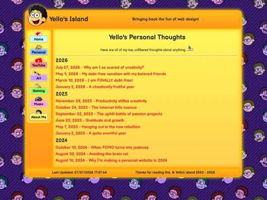 pages/personal screenshot