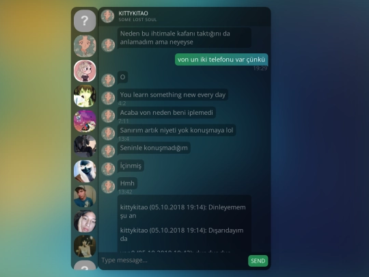 messages screenshot