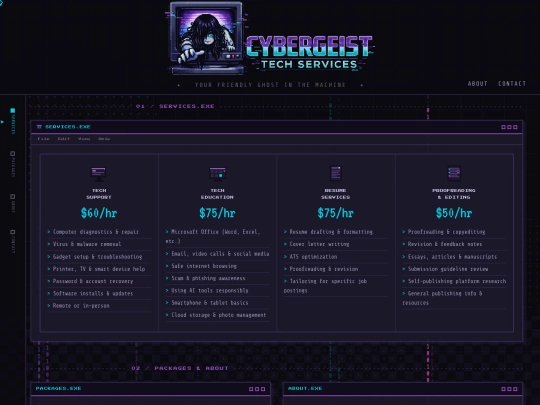 index screenshot