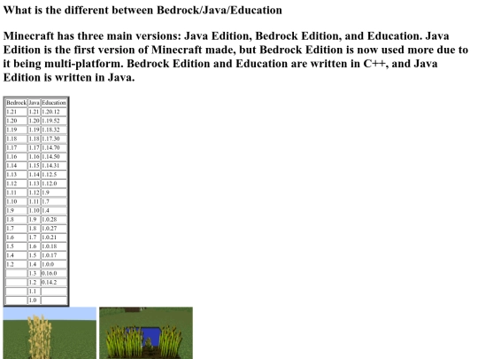different version screenshot