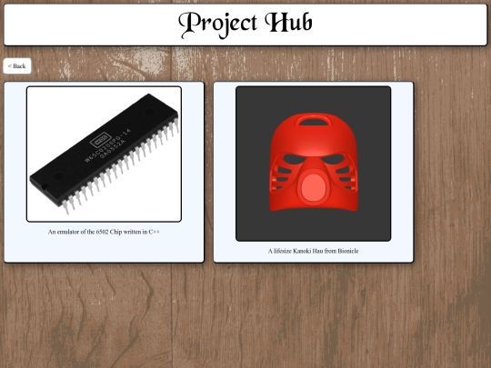 Pages/ProjectHub screenshot