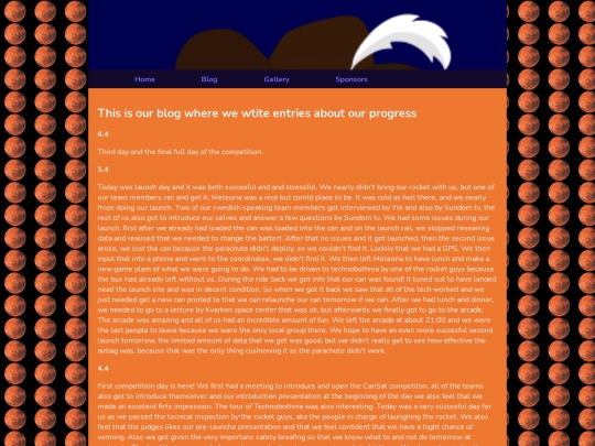 blog screenshot